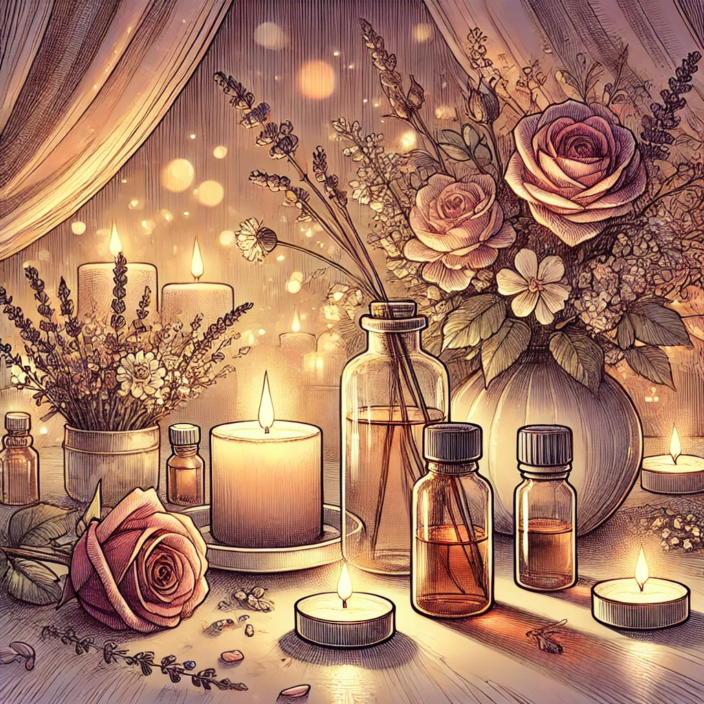 Huiles Essentielles pour une Soirée Romantique : Préparez l’Ambiance Parfaite