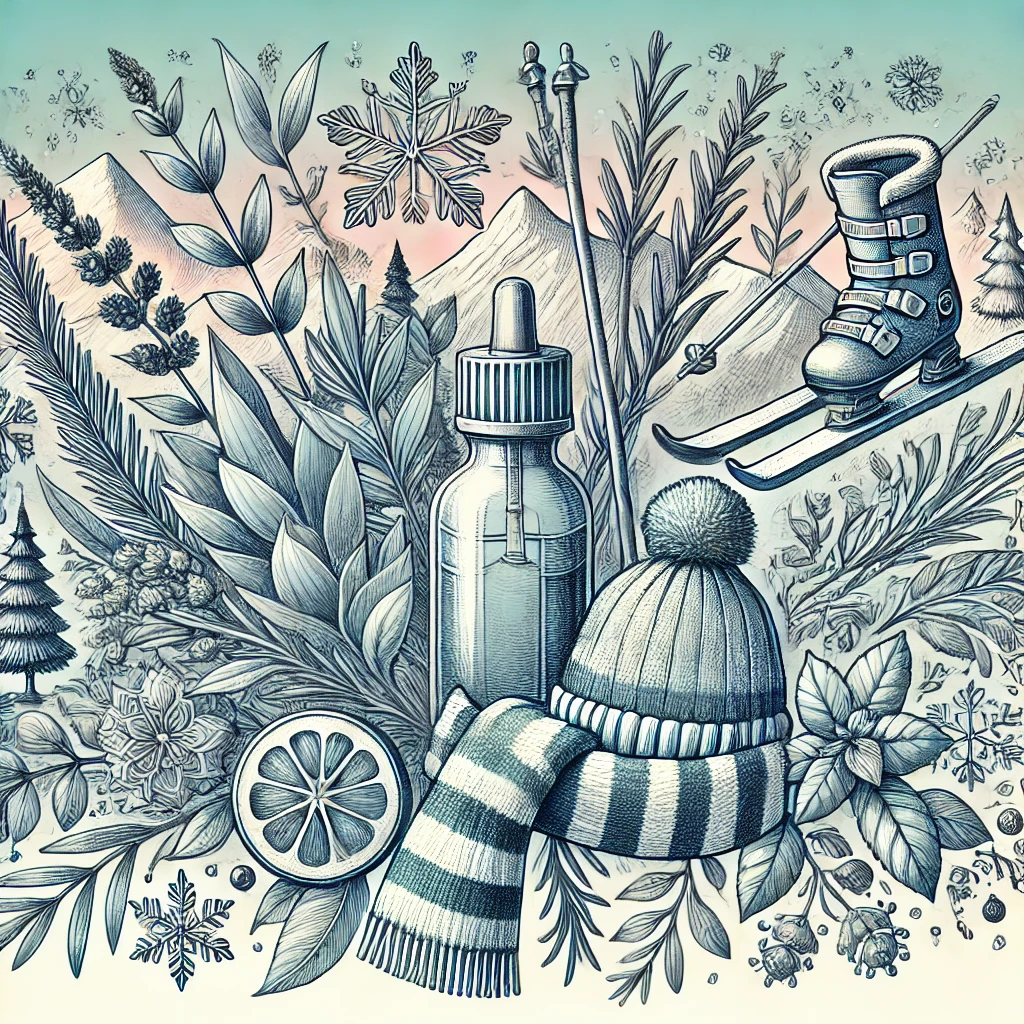 Les Huiles Essentielles et le Sport d’Hiver : Préparer, Performer et Récupérer Naturellement